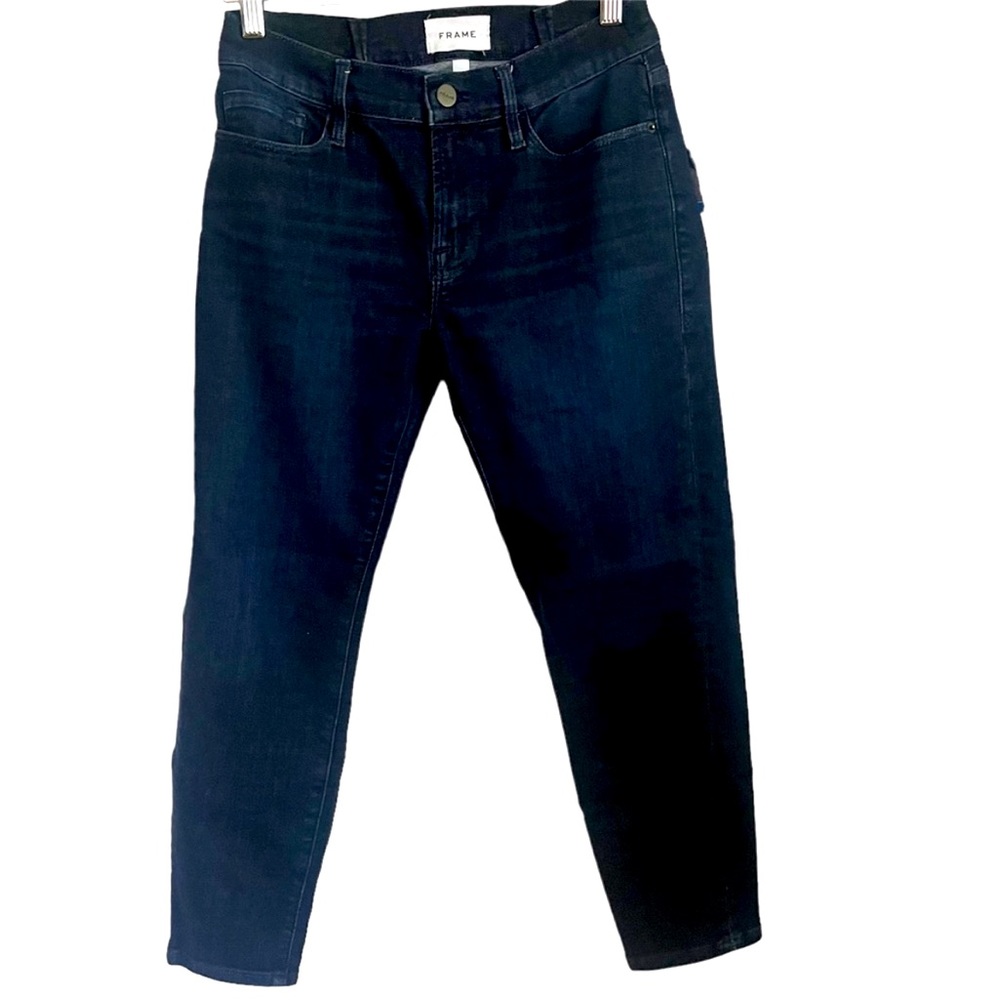 FRAME Denim Skinny Crop Jeans Dark Wash 26